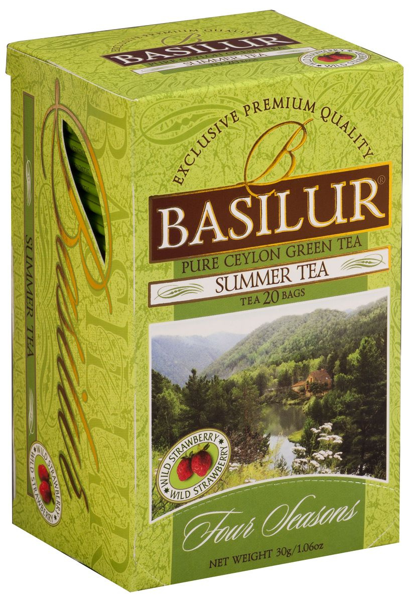 Basilur Summer Tea зеленый чай в пакетиках, 20 шт — купить в интернет ...