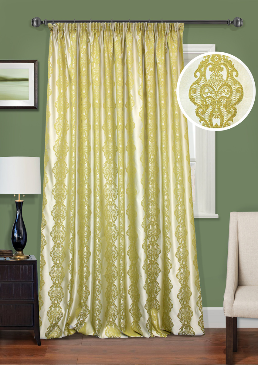 Портьера KauffOrt Штора на тесьме "Рапсодия", UN111256680 275х200см ...