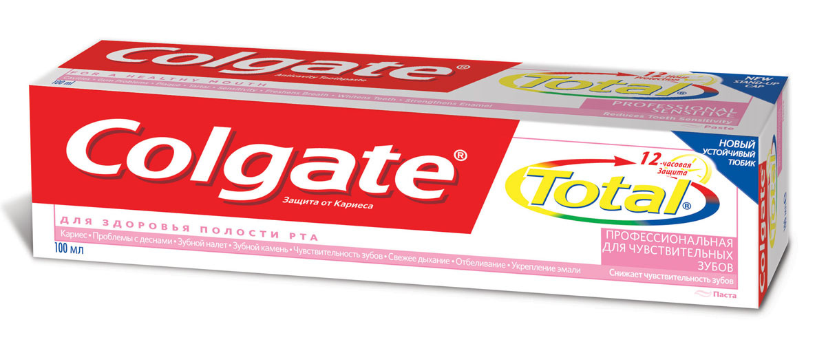 Colgate Зубная паста TOTAL12 Профессиональная для чувствительных зубов ...