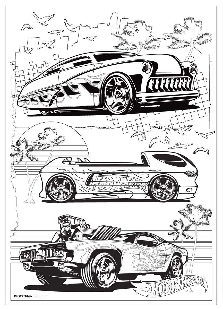 Hot Wheels Раскраска напольная On the Track Since 1968 — купить в ...