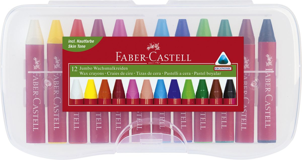 Восковые мелки Faber-Castell Jumbo 12 цветов #1