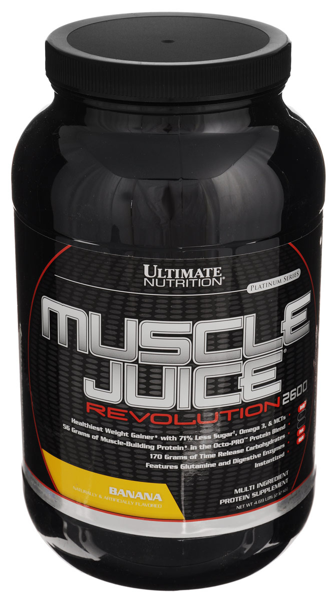 Гейнер Ultimate Nutrition "Muscle Juice Revolution", банан, 2,12 кг ...