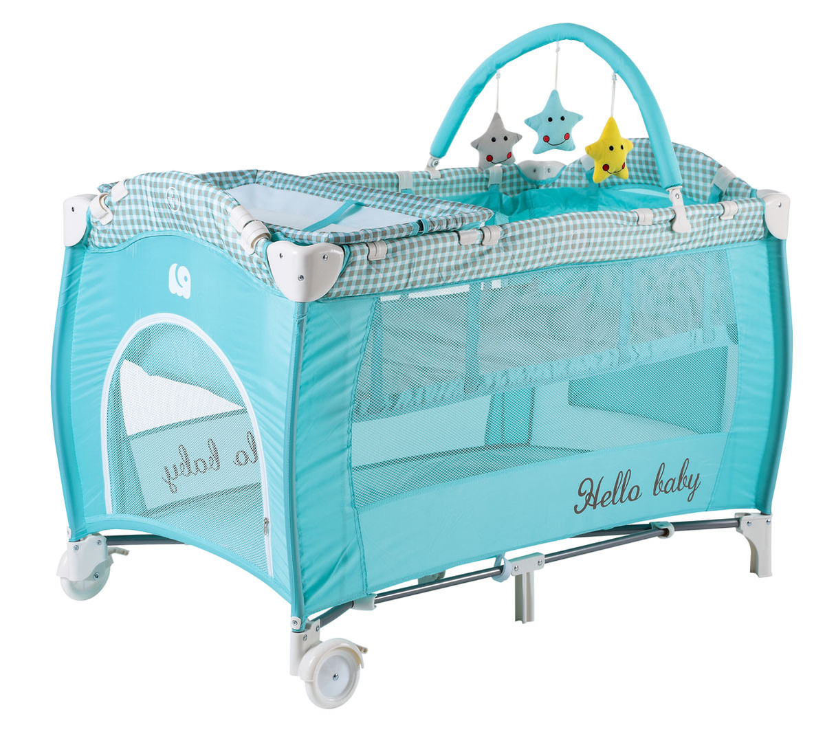 Happy Baby Кровать-манеж HB-12 Aqua — купить в интернет-магазине OZON с ...