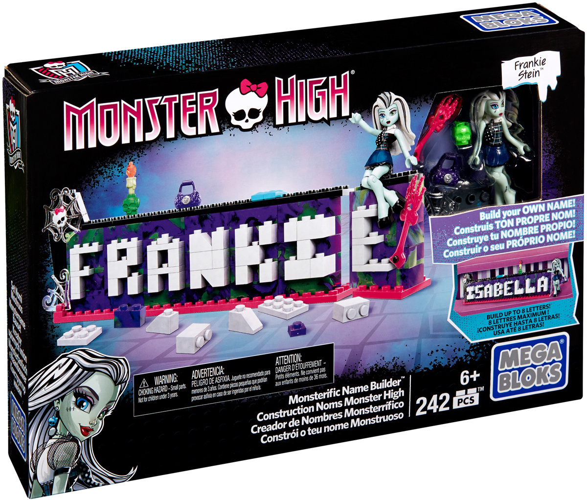 Конструктор mega bloks табличка для имени monster high