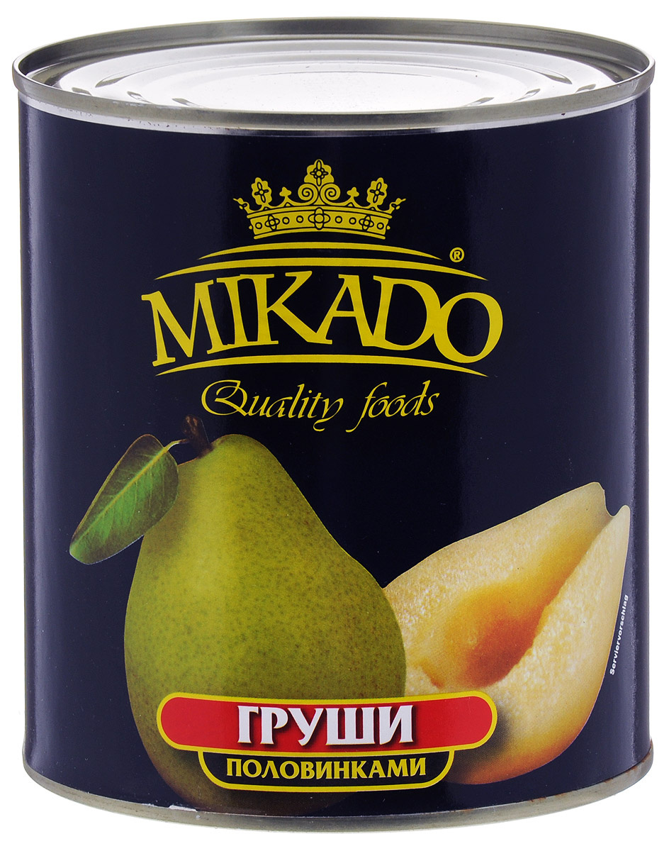 Микадо. Mikado груша 850мл. Груши Lorado 820 гр. (Mikado) груша половинки 850мл. Груша консервированная.