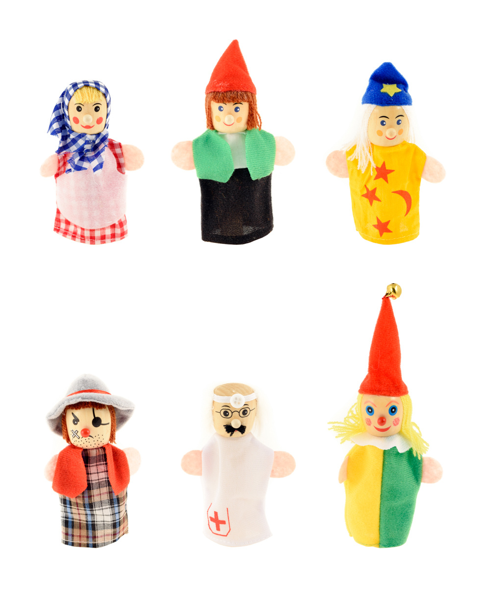 Развивающие деревянные игрушки Кукольный театр Пальчиковые куклы  #1