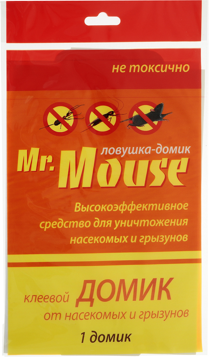 Домик от насекомых и грызунов "Mr.Mouse", универсальный, клеевой  #1