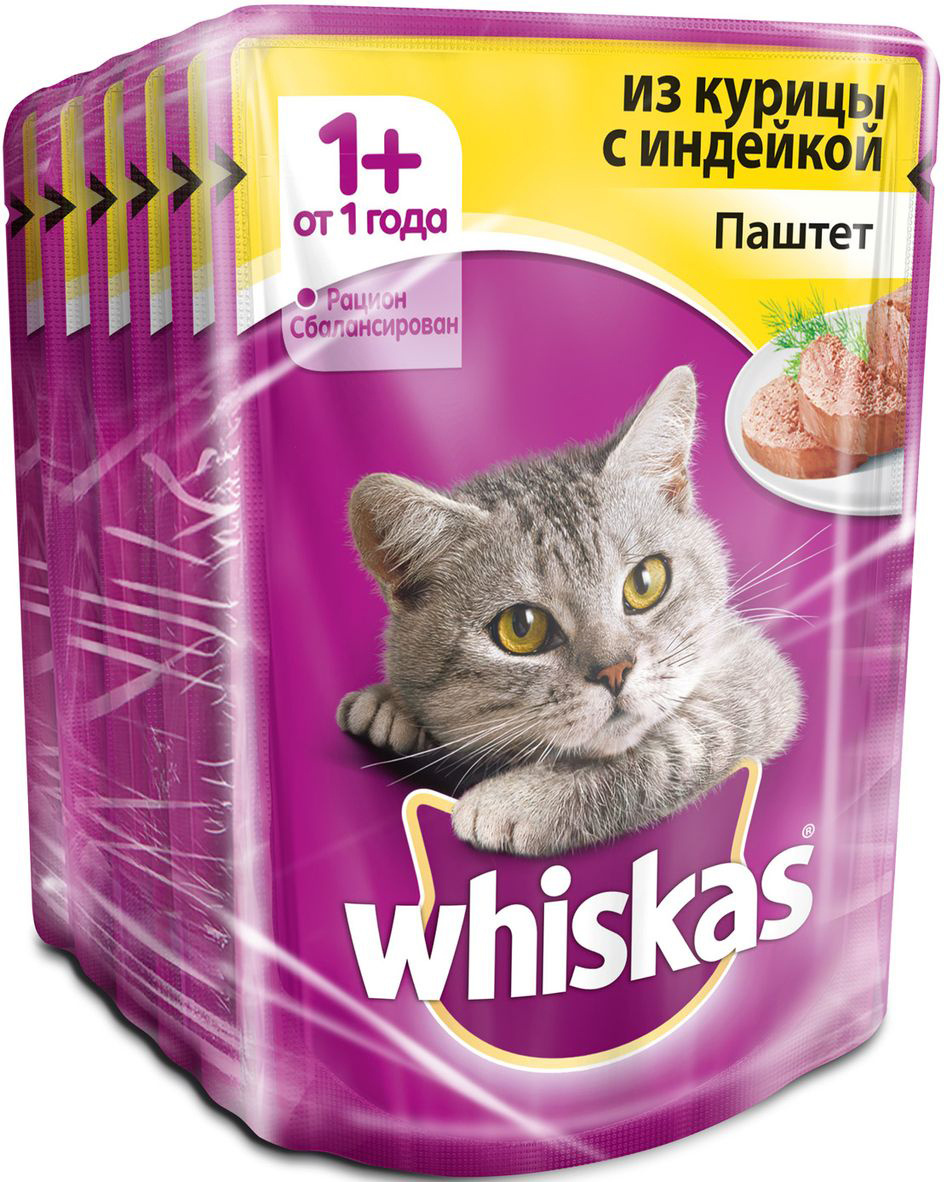 Whiskas паштет для кошек