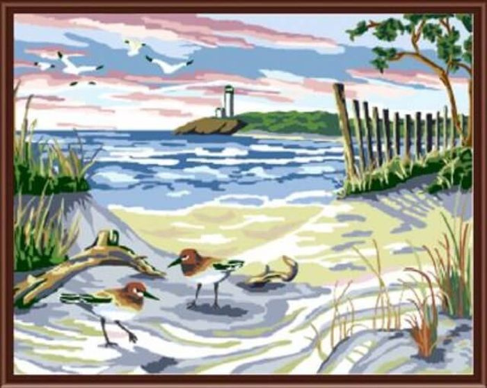Картины по номерам на холсте"Берег моря", 40х50, GX6159 #1