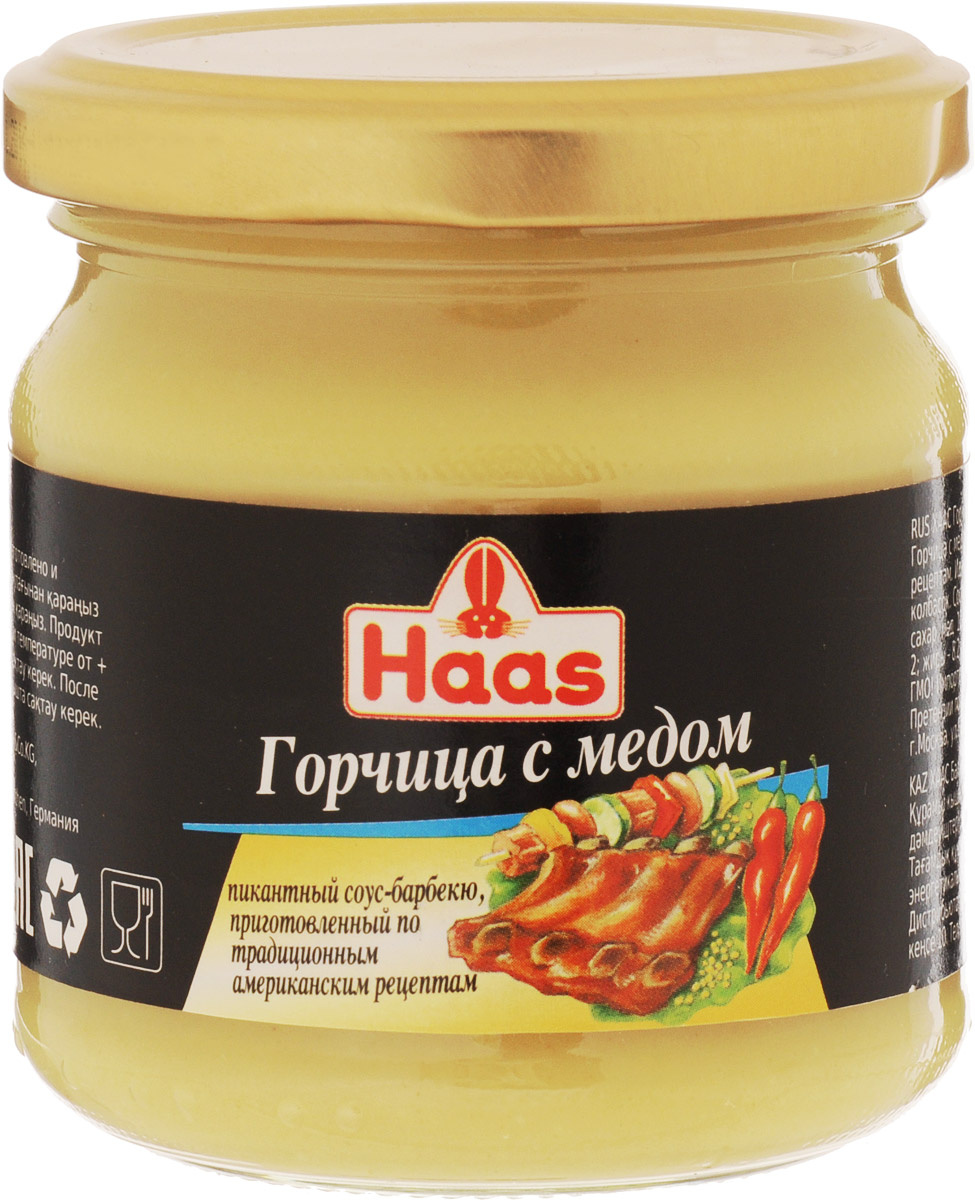 Haas горчица с медом, 215 г — купить в интернет-магазине OZON с быстрой ...