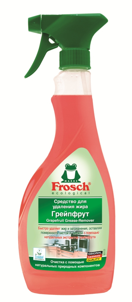 Чистящее средство "Frosch" для удаления жира, с экстрактом грейпфрута, 500 мл  #1