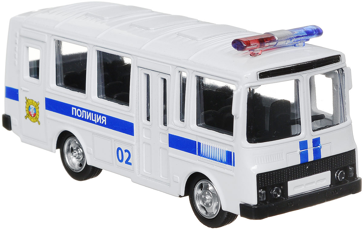 ТехноПарк Автобус ПАЗ 3206 Полиция — купить в интернет-магазине OZON с ...