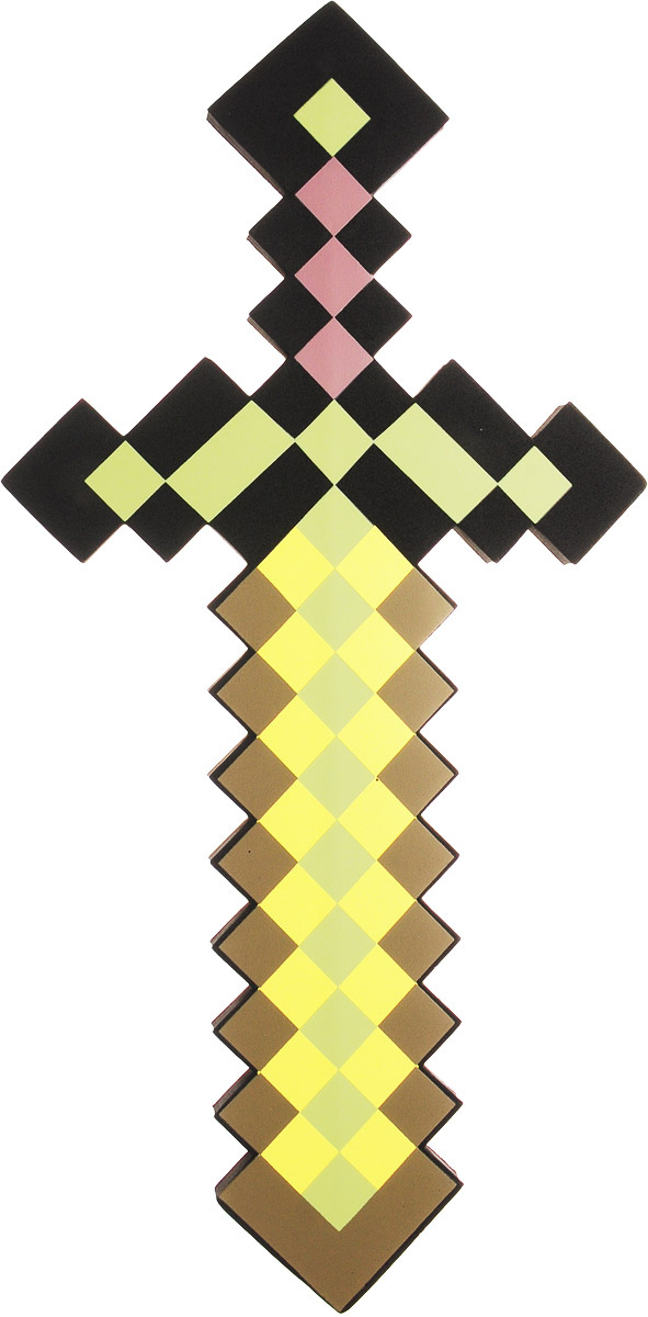 Minecraft Меч золотой пиксельный #1