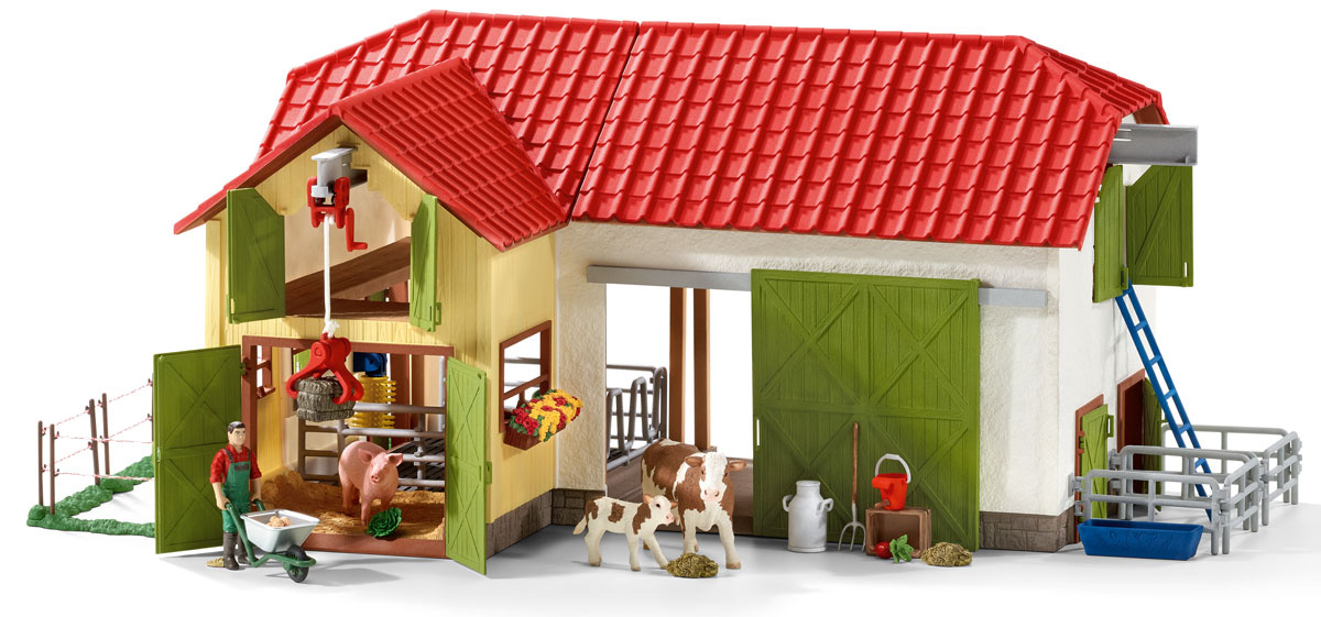 Schleich Игровой набор Большая ферма с животными и