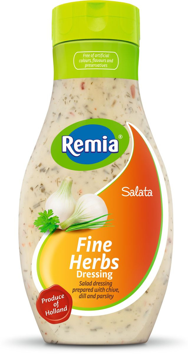 Remia Salata Fine Herbs Dressing cоус салатный с пряными травами, 0,5 л ...