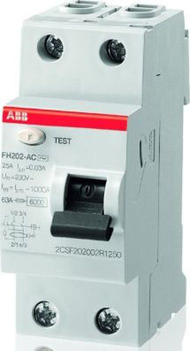 УЗО ABB 2P 25А 30мА — купить в интернет-магазине OZON с быстрой доставкой