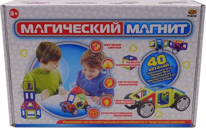 Abtoys магнитный конструктор магический магнит 40 деталей pt-00748
Abtoys магнитный конструктор магический магнит 40 деталей pt-00748