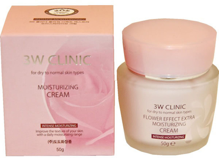 3W Clinic Крем для лица увлажнение Flower effect extra moisture cream, 50г — купить в интернет