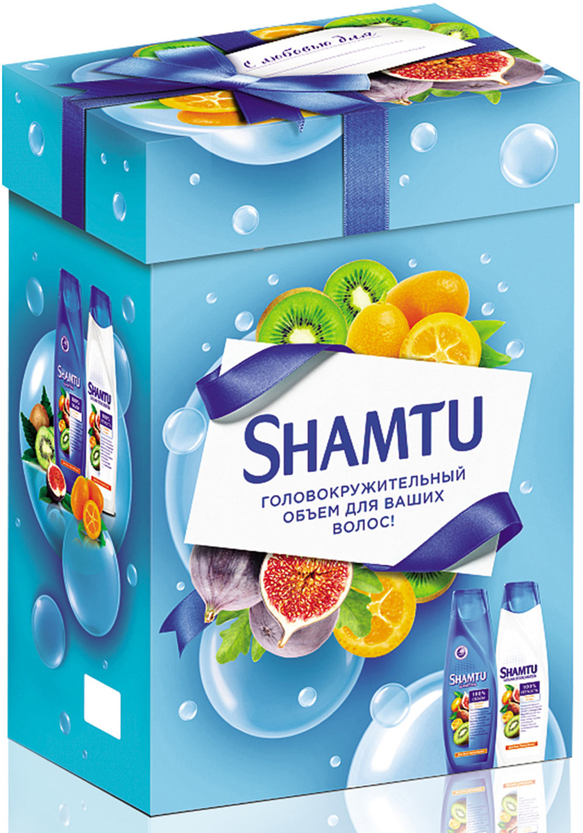 Shamtu Набор Экстракт фруктов (Шампунь Питание и сила с экстрактами ...