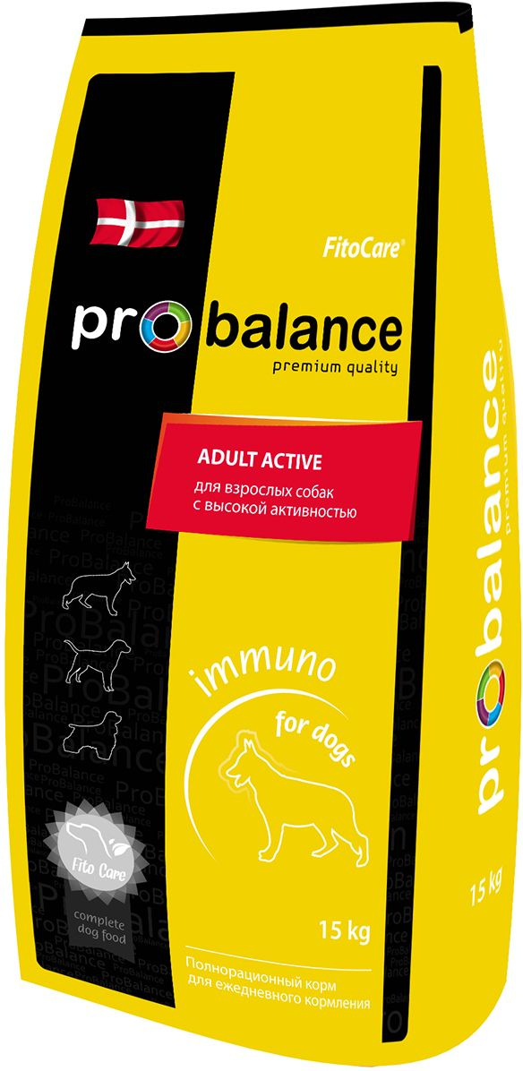 Корм сухой ProBalance "Immuno" для взрослых собак с высокой активностью ...