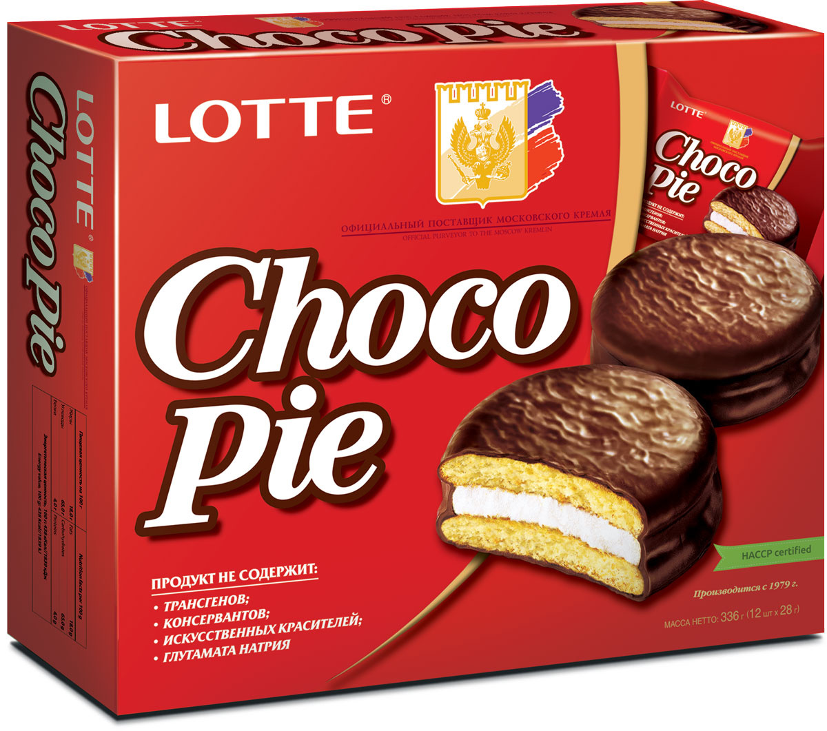 Lotte Choco Pie печенье прослоенное глазированное, 336 г — купить в ...