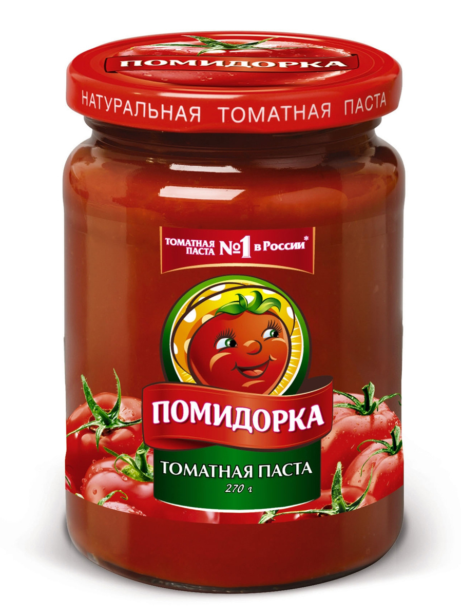Овощные консервы Помидорка Паста томатная, 10 шт по 270 г —  в .