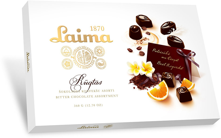 Laima Ассорти конфет в горьком шоколаде, 360 г — купить в интернет ...