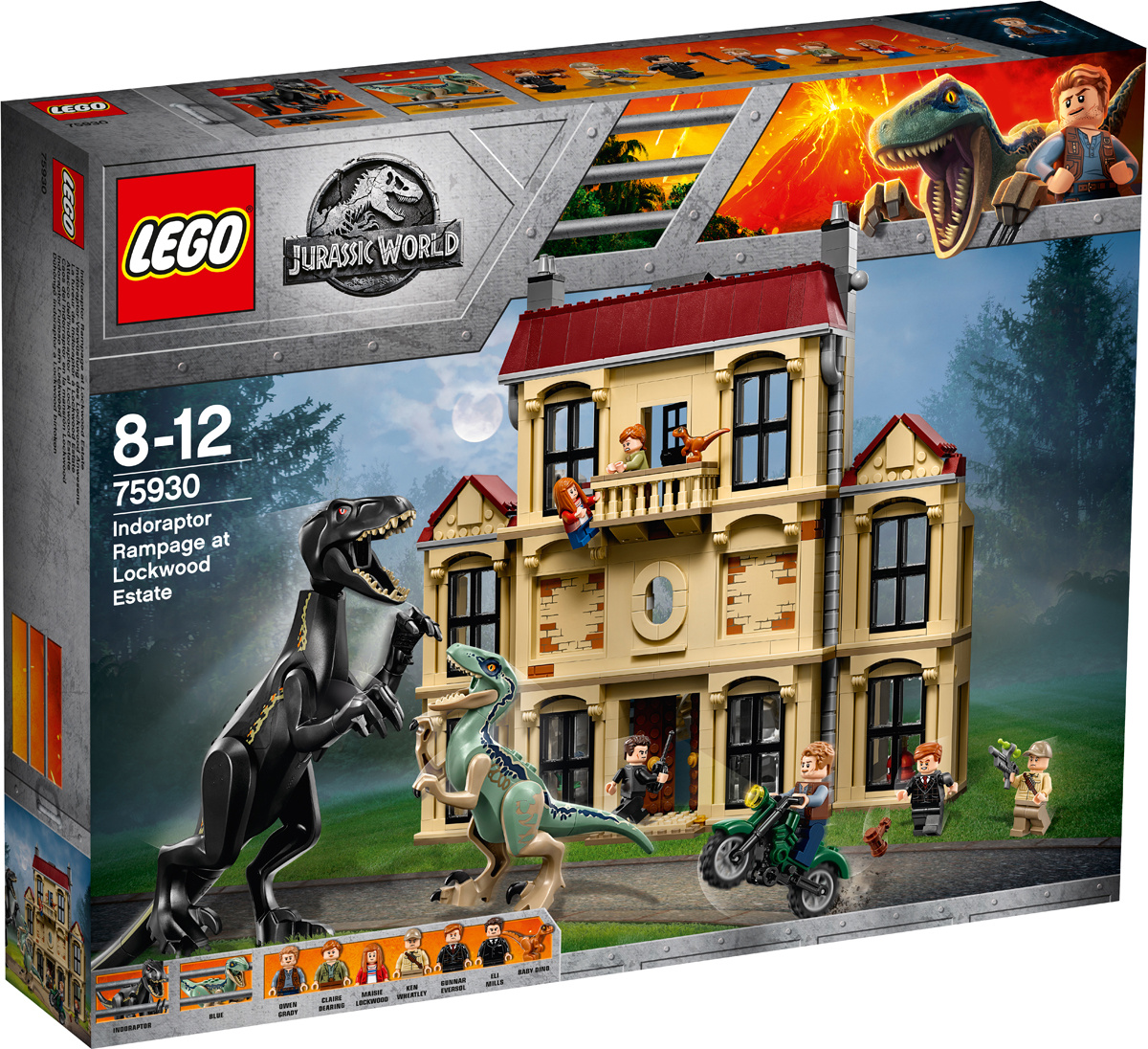 Конструктор LEGO Jurassic World 75930 Нападение индораптора в поместье Локвуд  #1