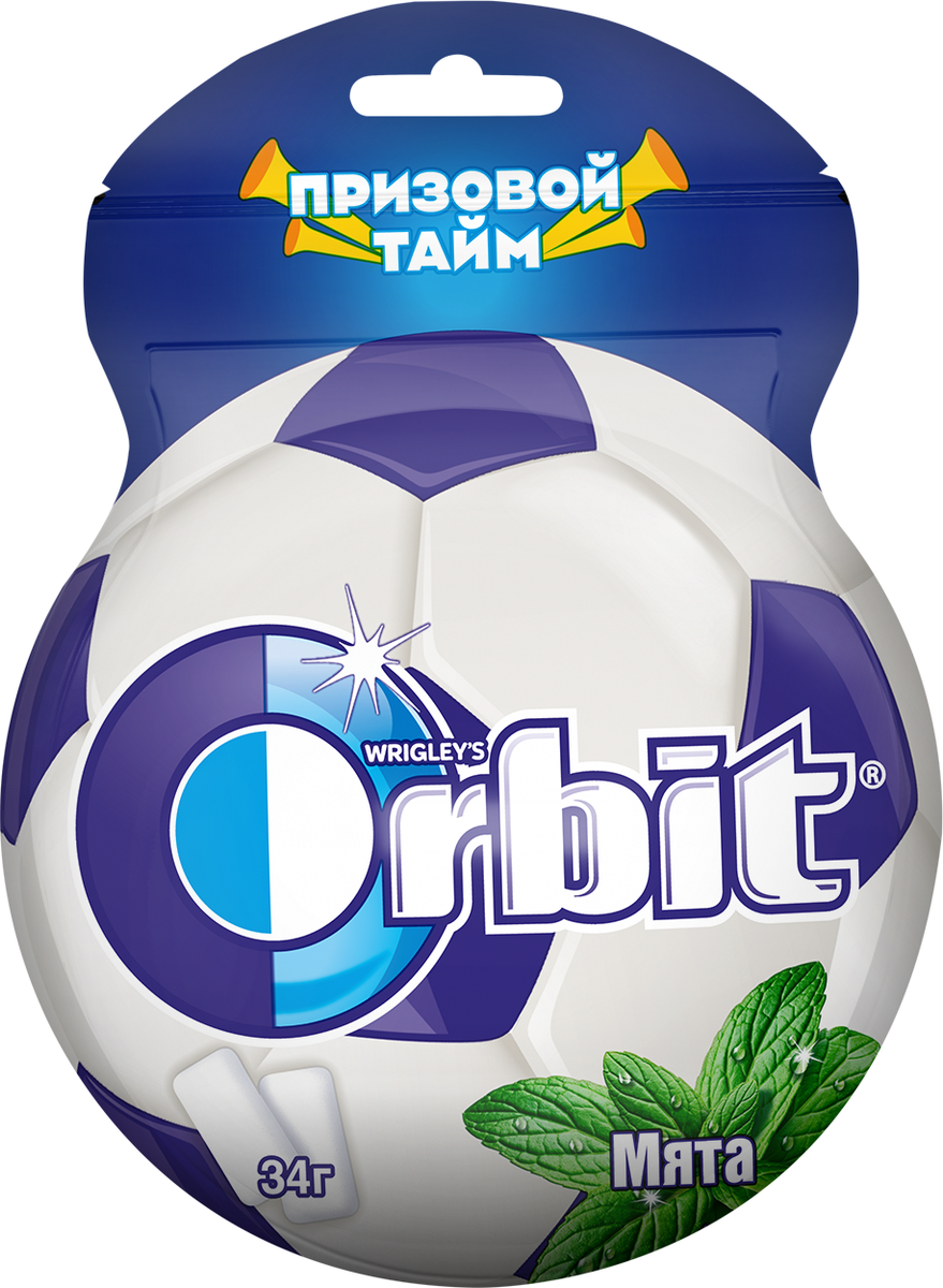 Orbit Мята пакет мяч, 25 драже — купить в интернет-магазине OZON с ...