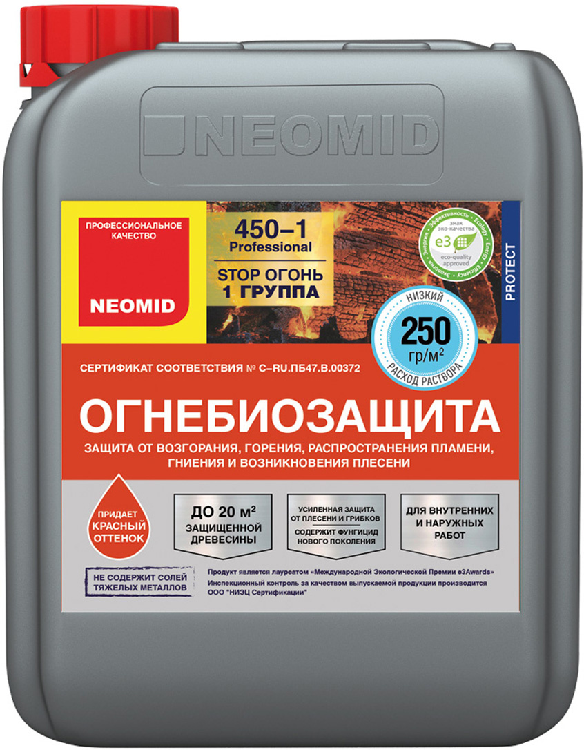 Тонированный- огнебиозащитный состав Neomid 