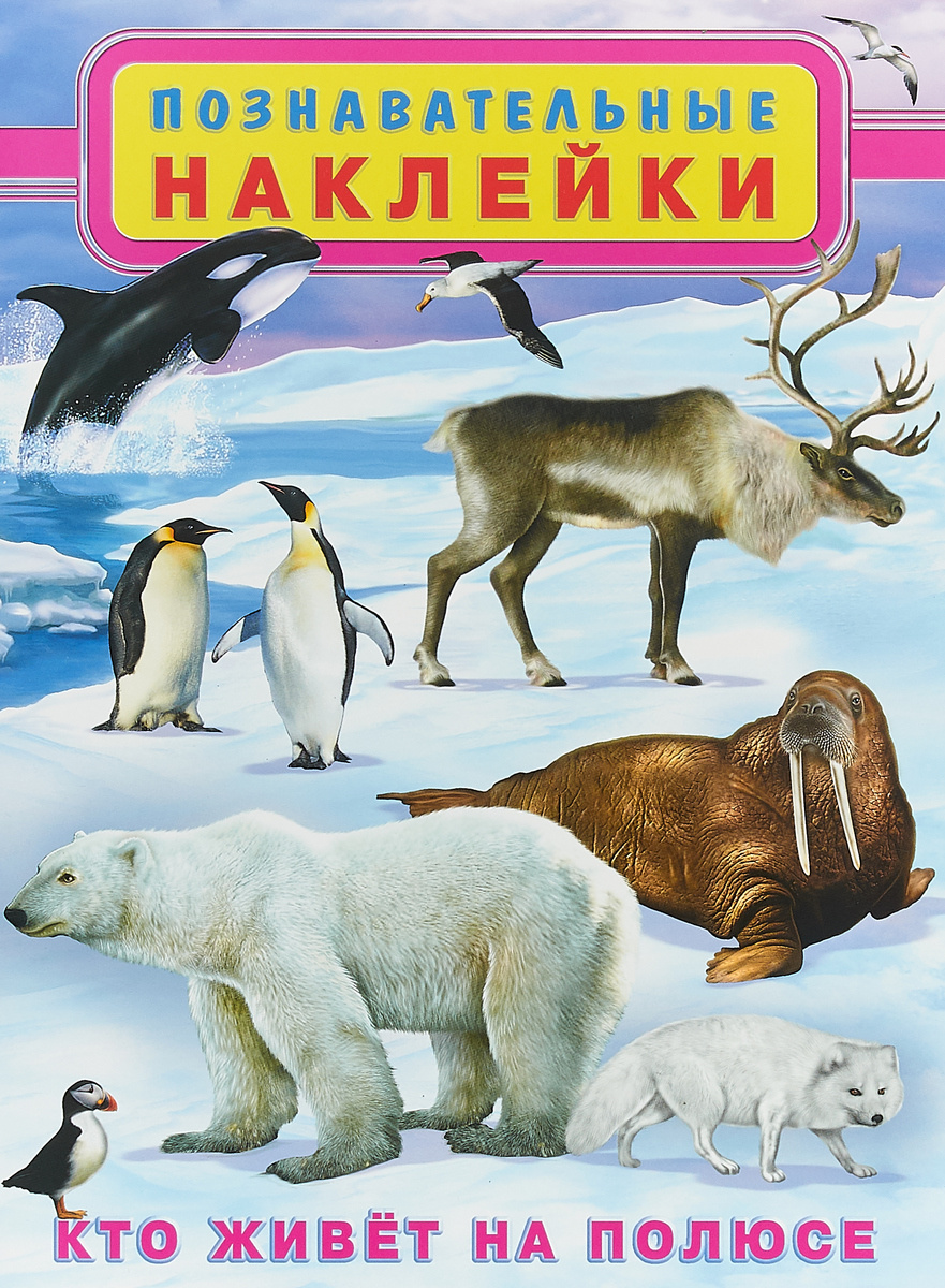 Книга "Кто живет на полюсе. Познавательные наклейки" – купить книгу ...