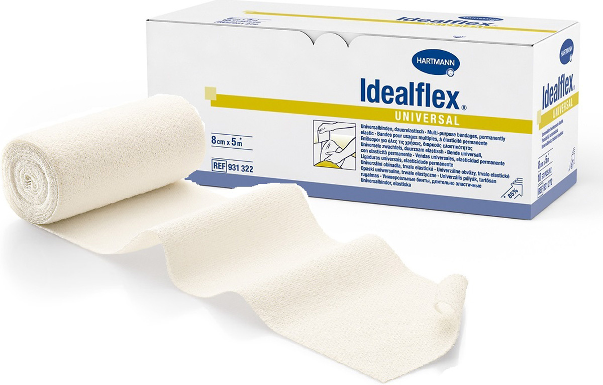 Idealflex Universal Среднерастяжимый эластичный бинт, 5 м х 8 см ...