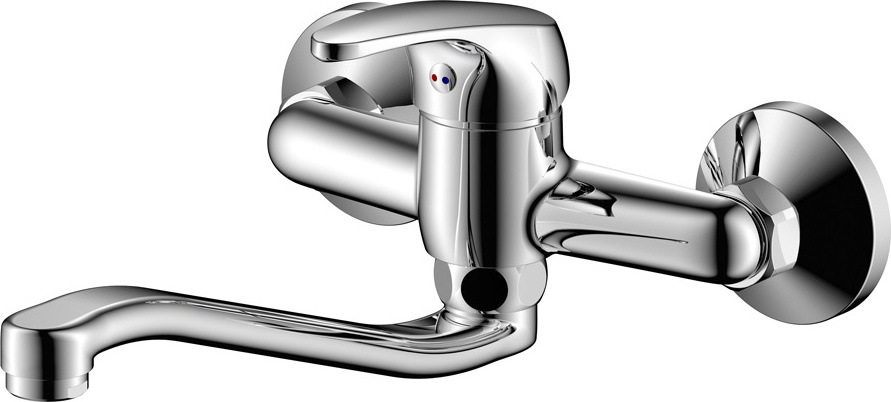 Смеситель настенный Olive's \"Avila\", для мойки, с поворотным изливом ...