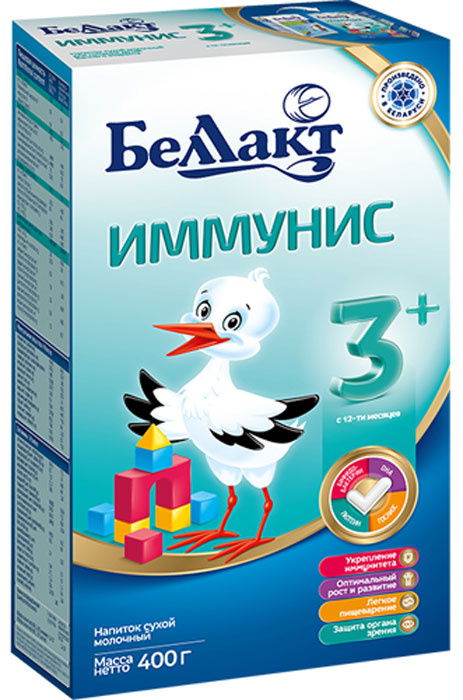 Беллакт Иммунис 3+ смесь молочная сухая с 12 месяцев, 400 г — купить в ...