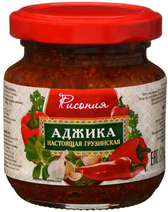 Приправа острая настоящая грузинская Аджика Рисония, 120 г — купить в ...