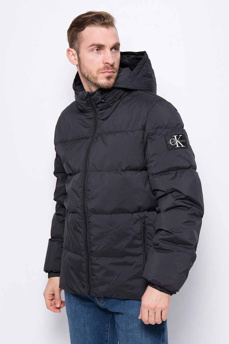 calvin klein jeans hooded down jacket