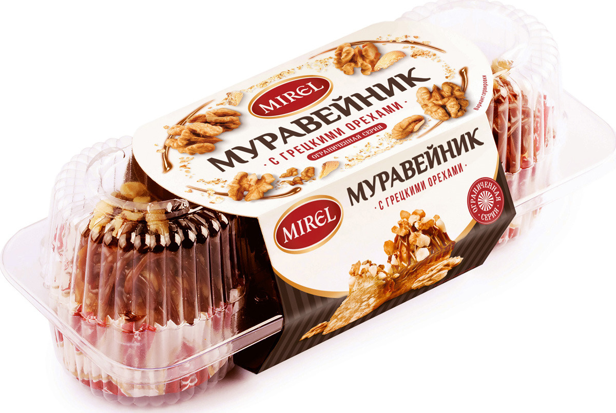 Пирожное Mirel "Муравейник", с грецкими орехами, 210 г — купить в ...