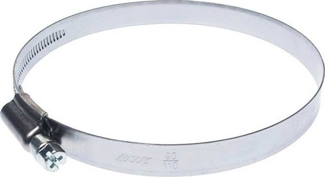 Хомут червячный 90-110 мм нержавеющая сталь, ширина ленты 12 мм . JTC ...