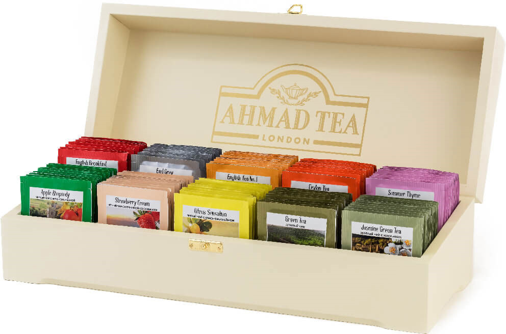 Подарочная шкатулка чай в пакетиках Ahmad Tea Классическая коллекция, 100 шт  #1