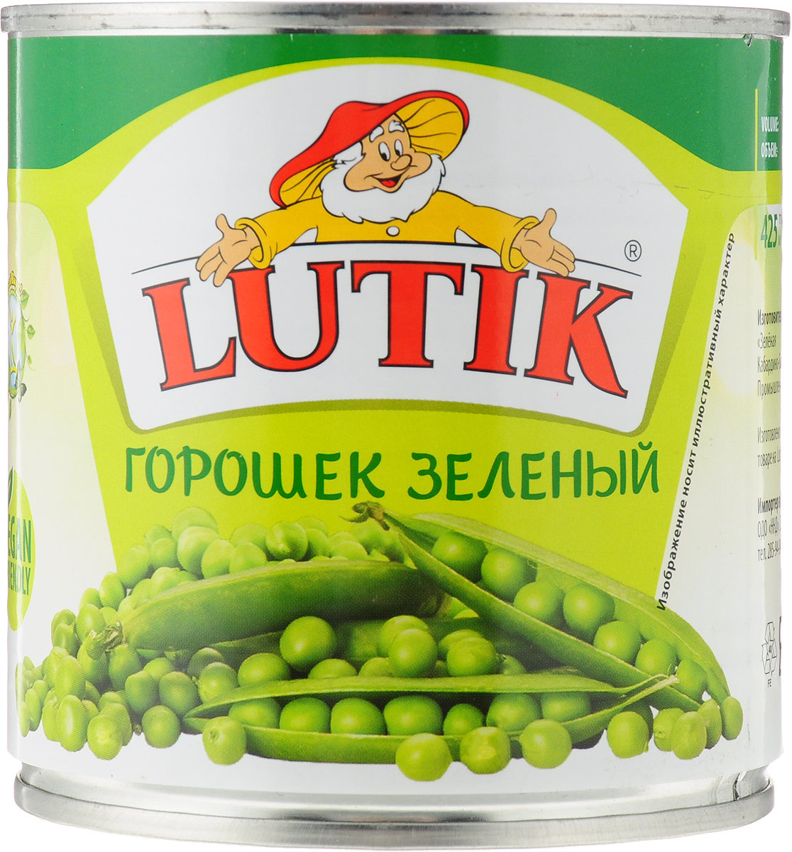 Горошек зеленый Lutik, 425мл — купить в интернет-магазине OZON с ...