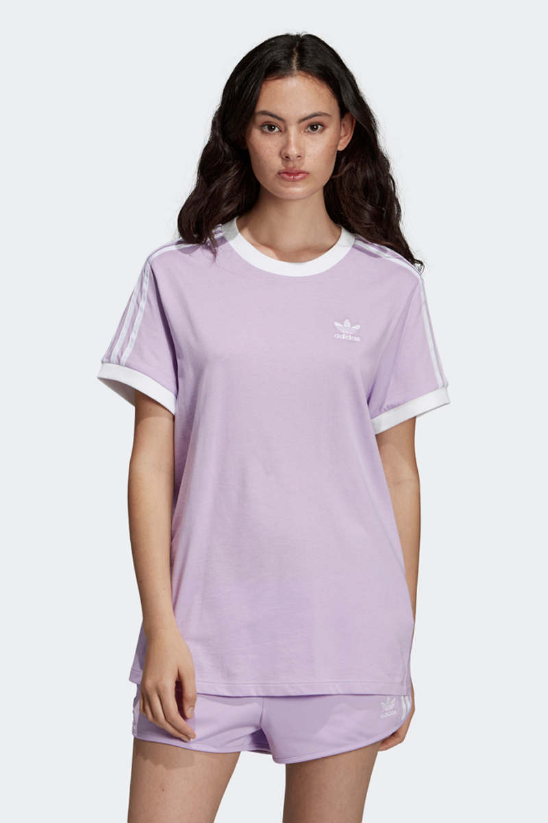 adidas 3 stripe tee women's