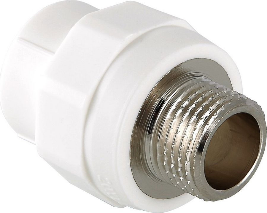 Фитинг сантехнический Valtec полипропиленовый, с переходом на нар. р ...