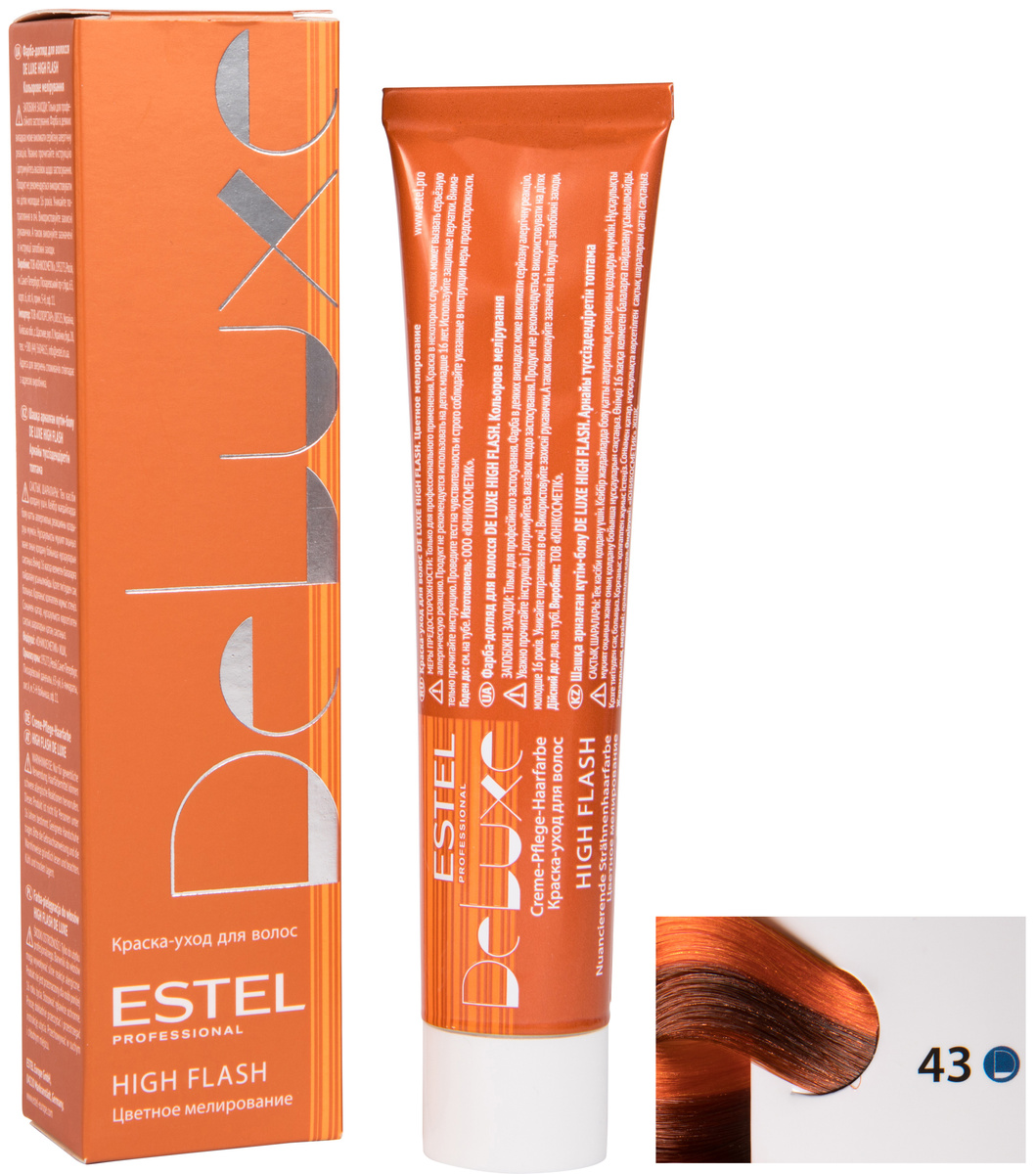ESTEL PROFESSIONAL Краска-уход DE LUXE HIGH FLASH для мелирования волос ...