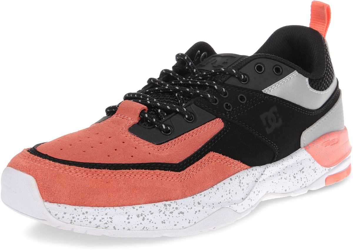 black and orange dc shoes