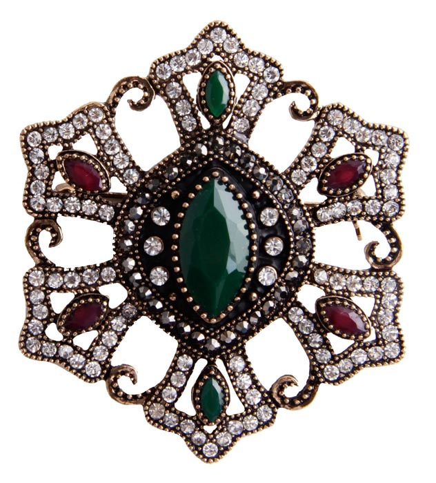 Брошь "Фамагуста" В Византийском Стиле. Бижутерный Сплав, Австрийские  Кристаллы, Искусственные Камни. Конец Xx Века Купить По Низким Ценам В  Интернет-Магазине Ozon