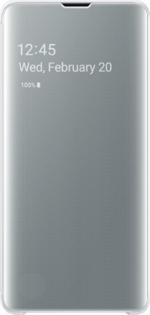 Чехол-книжка Samsung Clear View Cover для Samsung Galaxy S10, белый ...