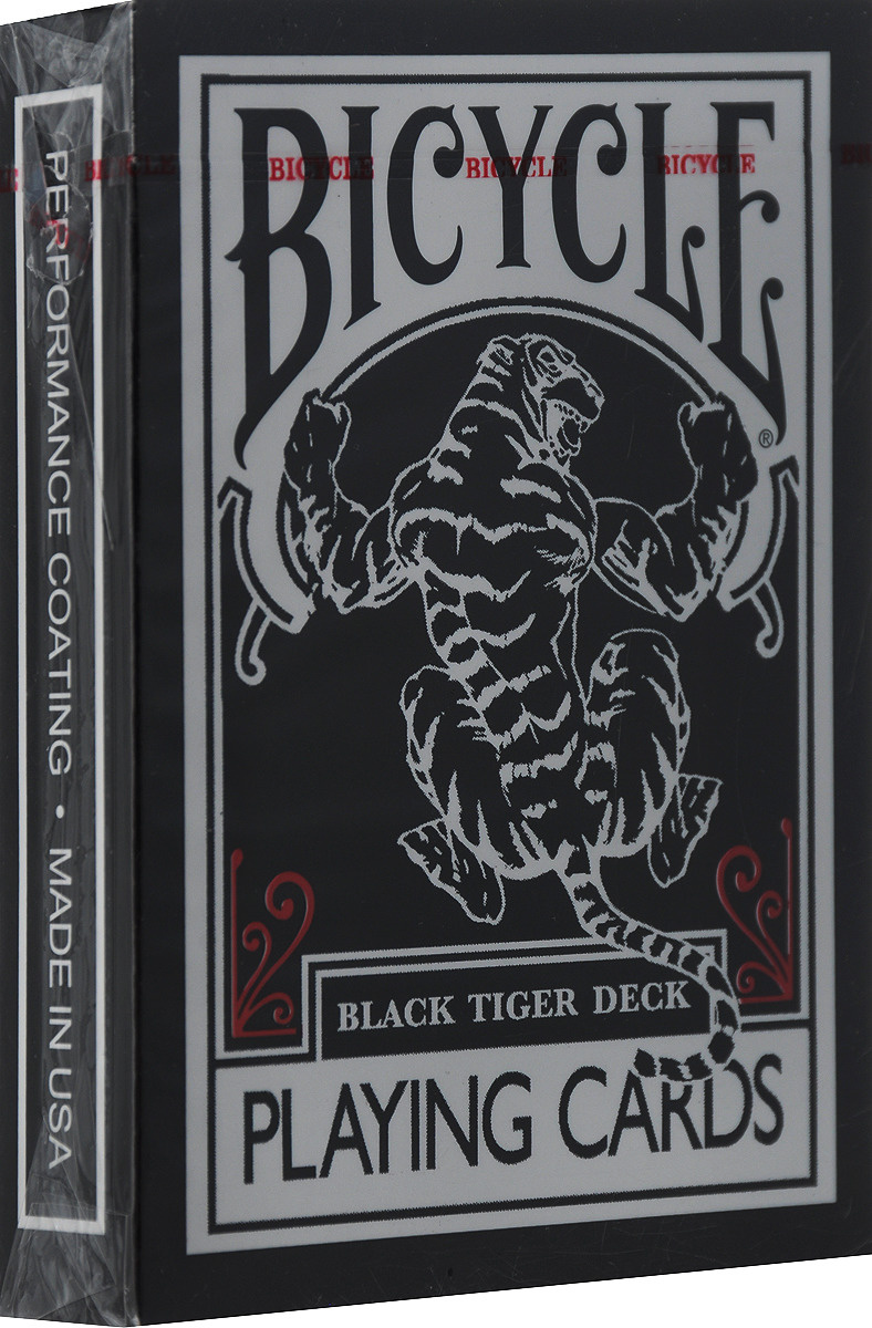 Карты игральные Bicycle "Black Tiger", 54 карты — купить в интернет ...