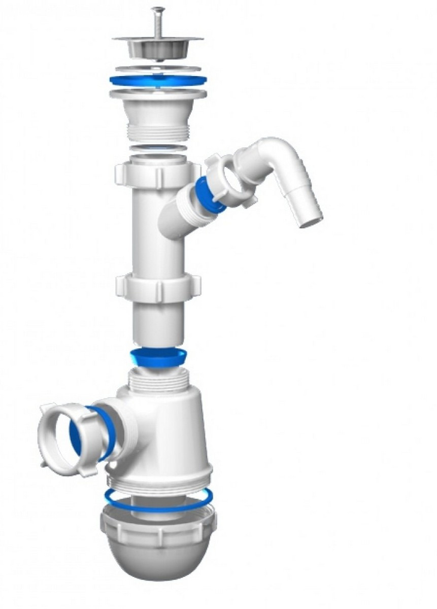 АНИ Пласт Сифон с отводом для стиральной машины - купить по выгодной ...