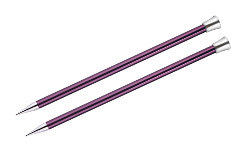 Спицы для вязания Knit Pro Zing прямые 25 см - 12 мм (Комплект 2 шт ...