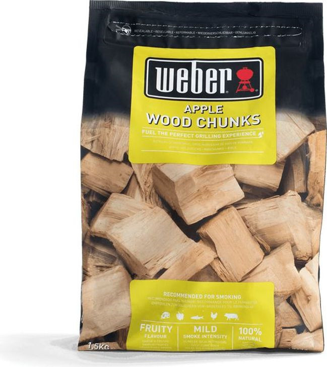 Дрова для копчения Weber Яблоко, 1,5 кг —  в е .